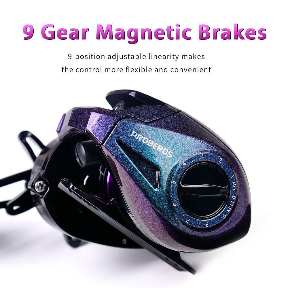 PROBEROS DW139 7.2:1 Colorful Metal Baitcasting Reel, Ultra-Light Fishing Reel PROBEROS DW139 7.2:1 Colorful Metal Baitcasting Reel, Ultra-Light Fishing Reel